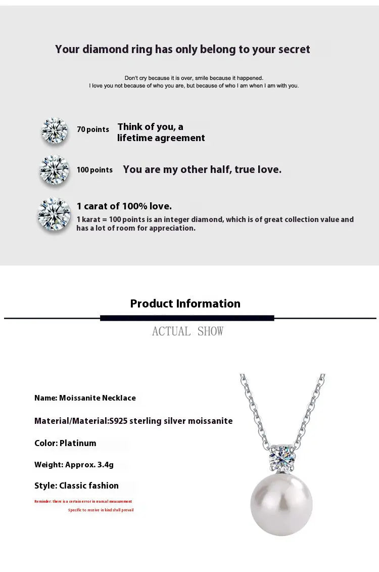 S925 Sterling Silver Pearl Necklace – Classic Light Luxury Elegance ✨💎 eprolo