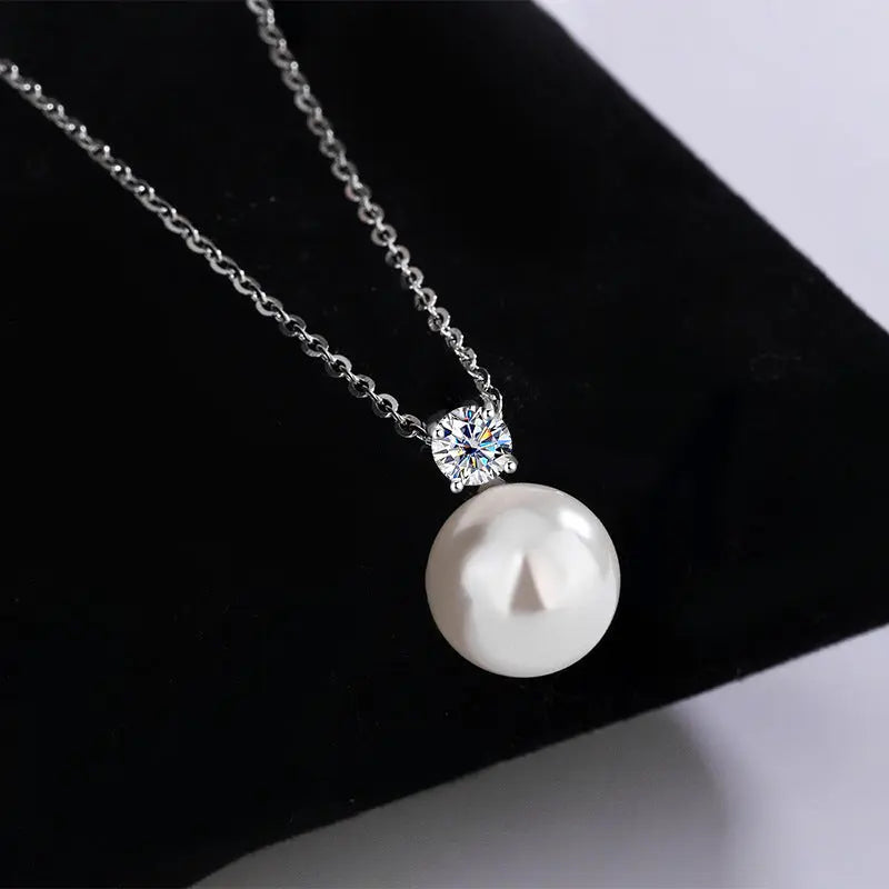 S925 Sterling Silver Pearl Necklace – Classic Light Luxury Elegance ✨💎 eprolo
